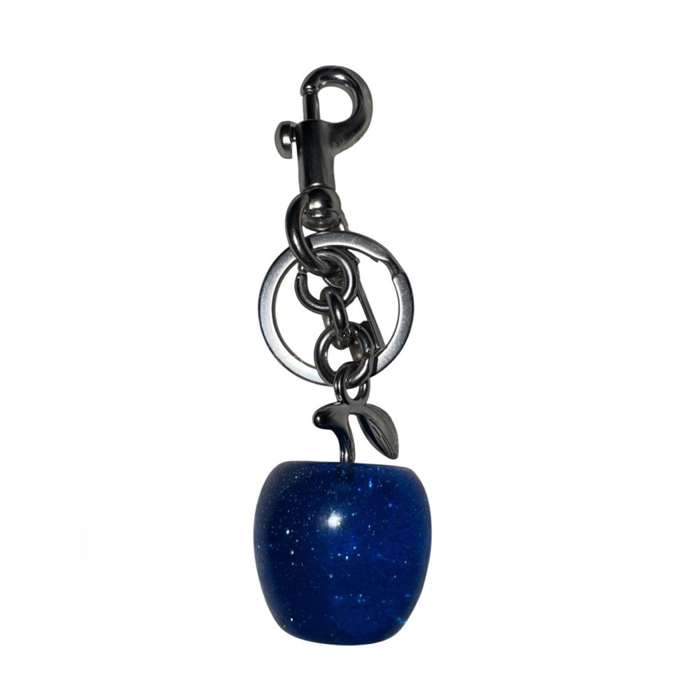 Blue Glitter Apple Key Holder - Picture 2 of 4